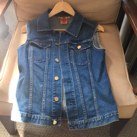 tory burch jean jacket